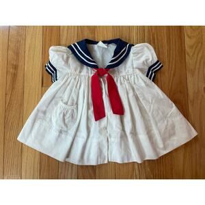 Vintage Sailor Dress- Rosey Kids 12M